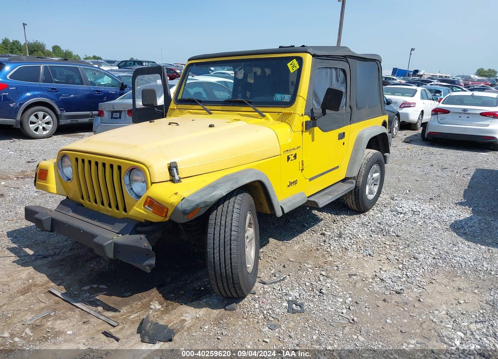 2002 JEEP WRANGLER X VIN: 1J4FA39S52P754853