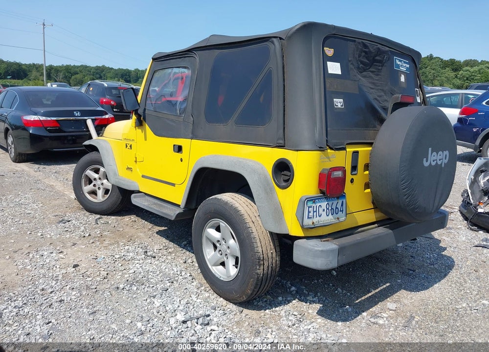 2002 JEEP WRANGLER X VIN: 1J4FA39S52P754853