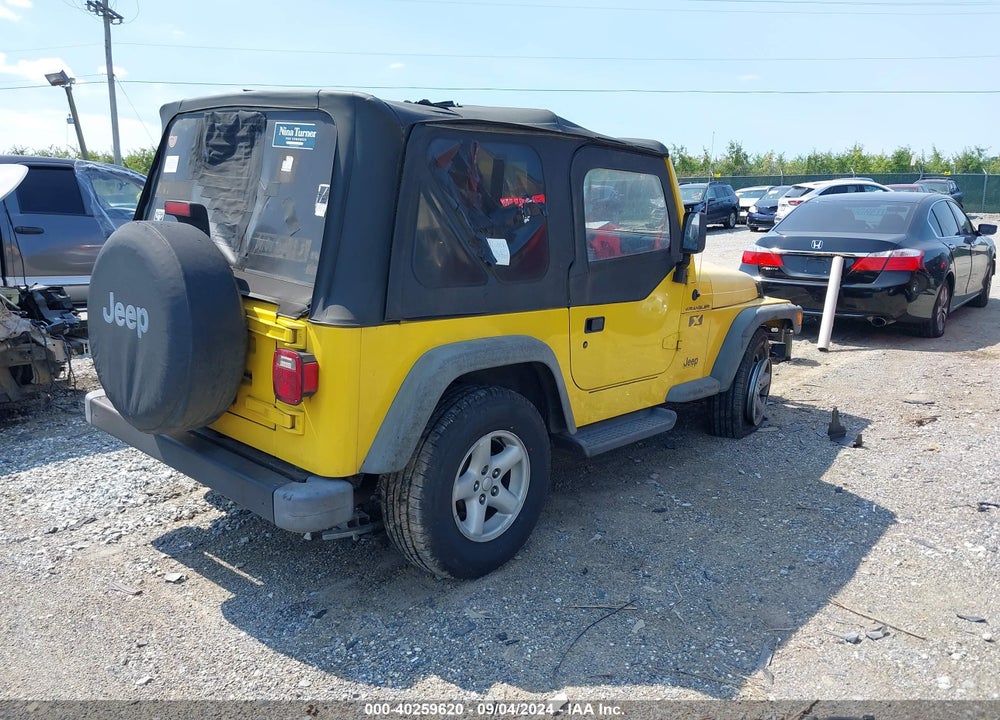2002 JEEP WRANGLER X VIN: 1J4FA39S52P754853
