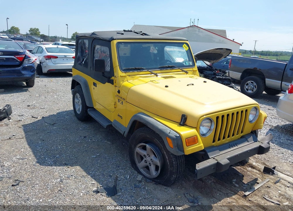 2002 JEEP WRANGLER X VIN: 1J4FA39S52P754853