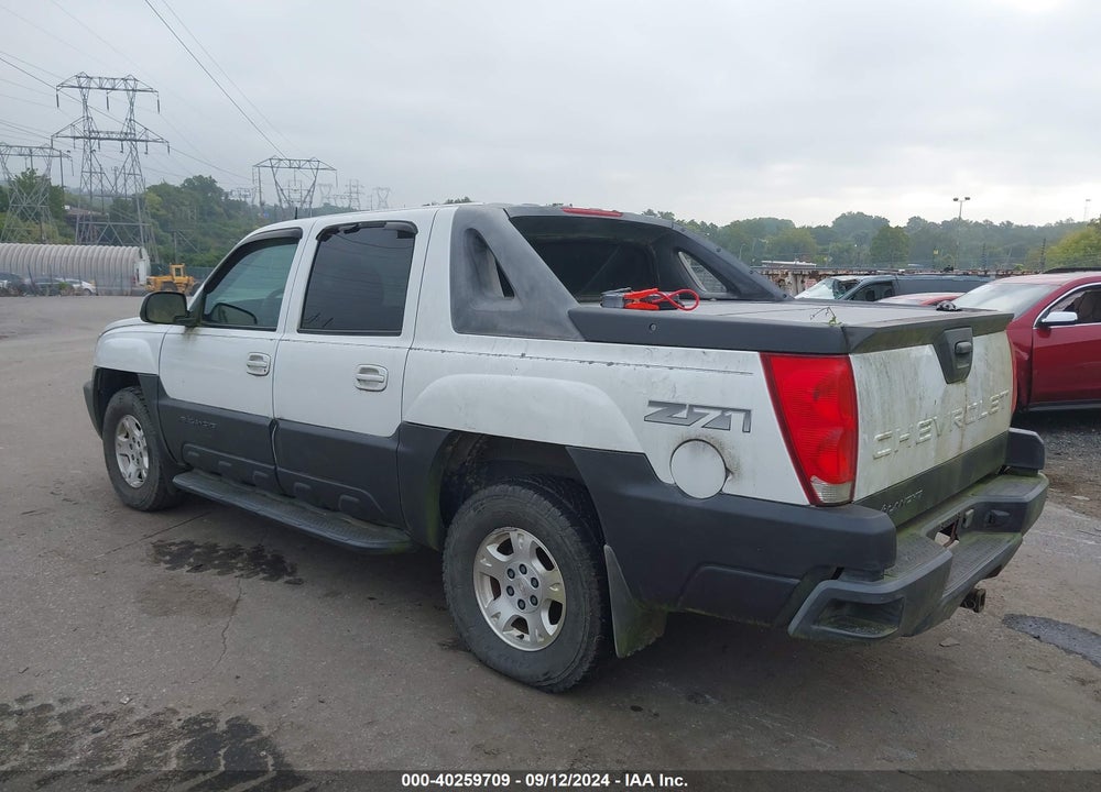 2003 CHEVROLET AVALANCHE 1500 VIN: 3GNEK13T33G285618