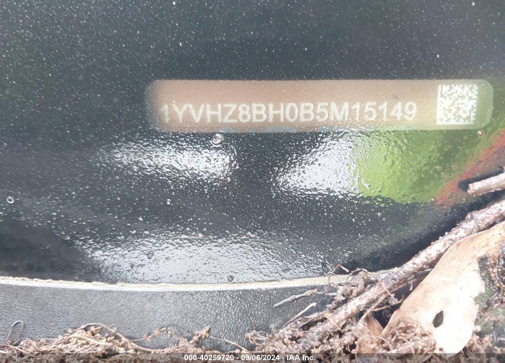 2011 MAZDA 6 I SPORT VIN: 1YVHZ8BH0B5M15149