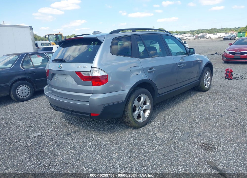 2008 BMW X3 3.0SI VIN: WBXPC934X8WJ10123