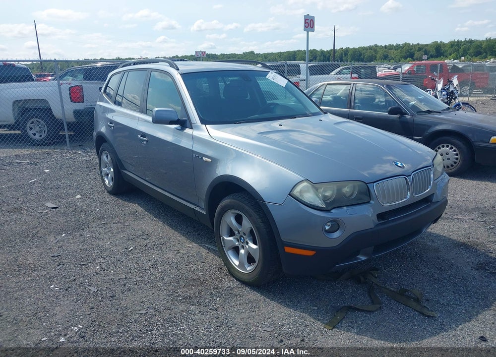 2008 BMW X3 3.0SI VIN: WBXPC934X8WJ10123