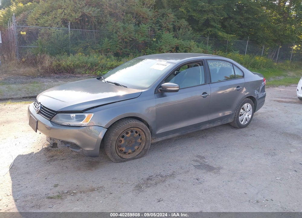 2012 VOLKSWAGEN JETTA 2.5L SE VIN: 3VWDP7AJXCM350831