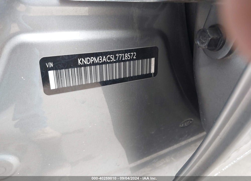 2020 KIA SPORTAGE LX VIN: KNDPM3AC5L7718572
