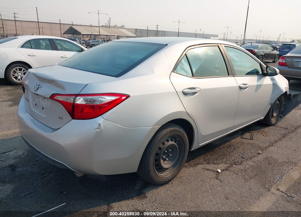2014 TOYOTA COROLLA LE VIN: 2T1BURHE3EC185272
