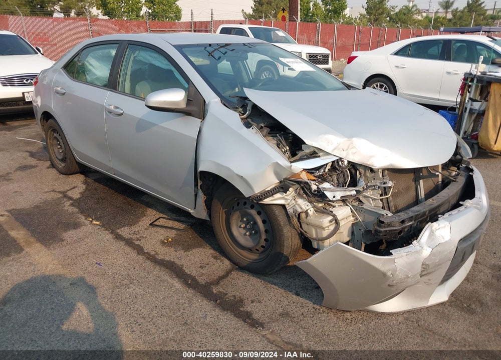 2014 TOYOTA COROLLA LE VIN: 2T1BURHE3EC185272