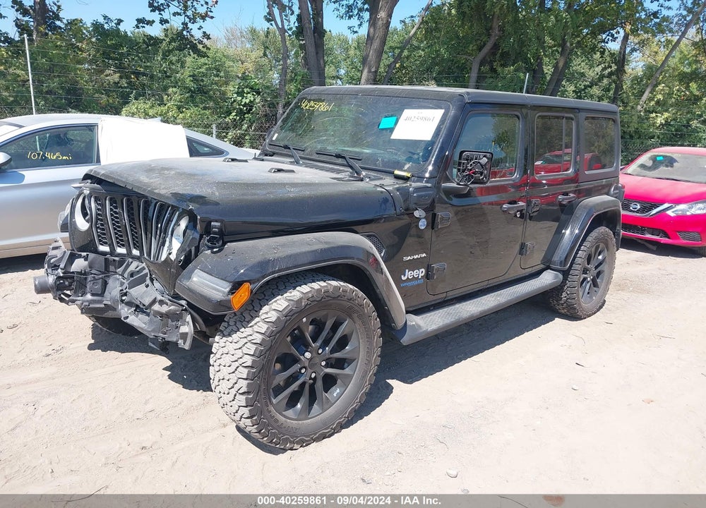 2021 JEEP WRANGLER 4XE UNLIMITED SAHARA 4X4 VIN: 1C4JJXP68MW705264
