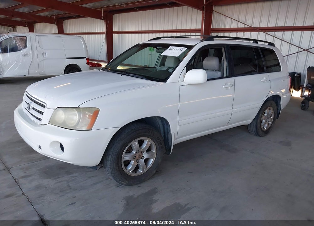2003 TOYOTA HIGHLANDER V6 VIN: JTEGF21A530118819