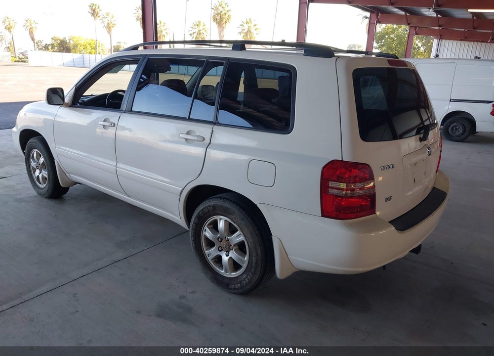 2003 TOYOTA HIGHLANDER V6 VIN: JTEGF21A530118819