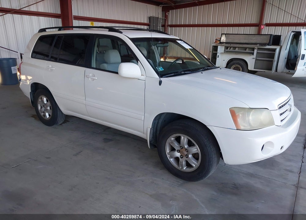 2003 TOYOTA HIGHLANDER V6 VIN: JTEGF21A530118819