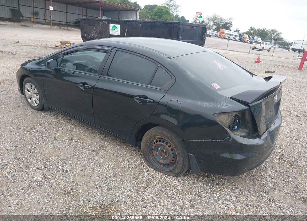 2012 HONDA CIVIC LX VIN: 2HGFB2F53CH590084