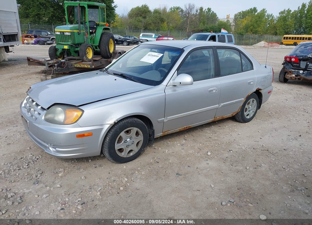 2005 HYUNDAI ACCENT VIN: KMHCG45C95U610218