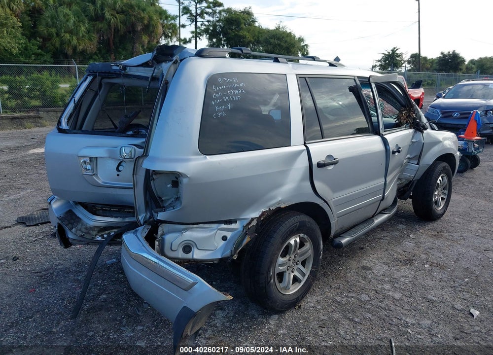 2003 HONDA PILOT EX-L VIN: 2HKYF18673H595887