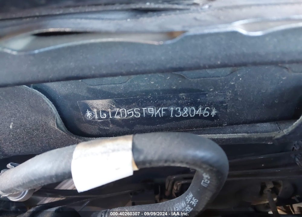 2019 CHEVROLET MALIBU LT VIN: 1G1ZD5ST9KF138046