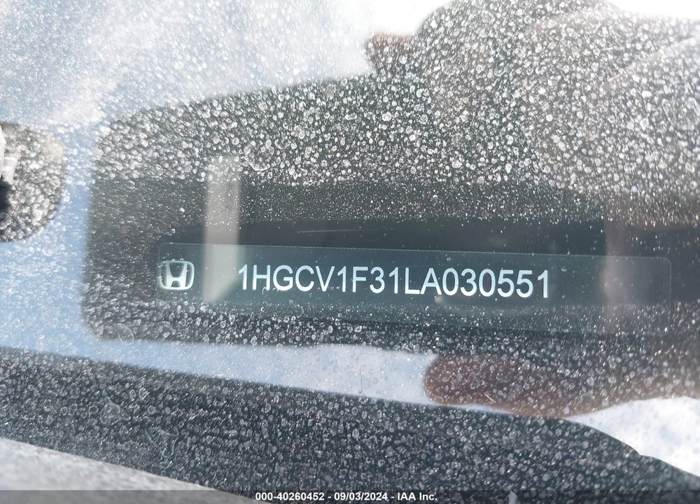 2020 HONDA ACCORD SPORT VIN: 1HGCV1F31LA030551