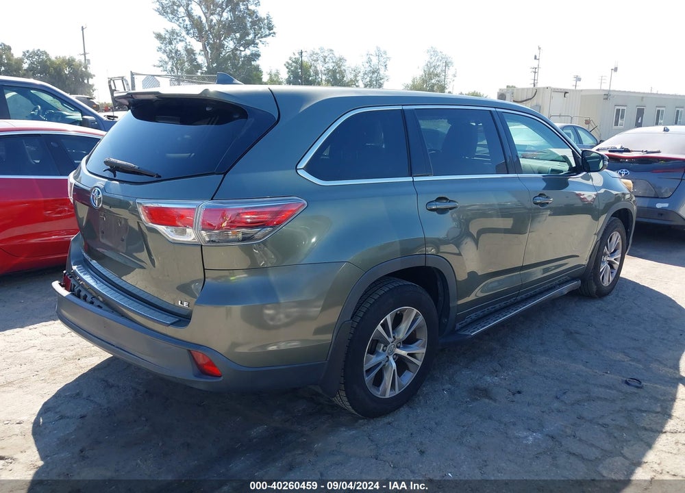 2015 TOYOTA HIGHLANDER LE PLUS V6 VIN: 5TDZKRFHXFS063843