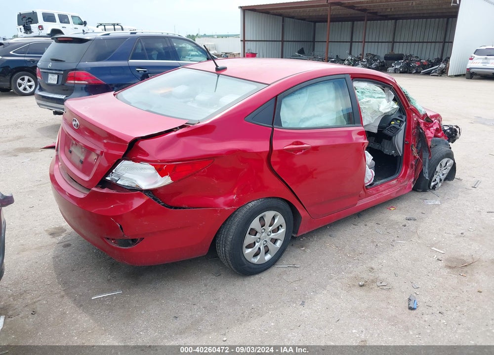 2017 HYUNDAI ACCENT SE VIN: KMHCT4AE1HU278461