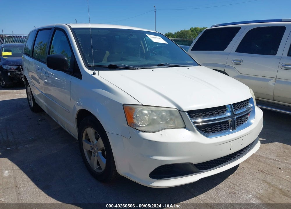 2013 DODGE GRAND CARAVAN SE VIN: 2C4RDGBG8DR763460