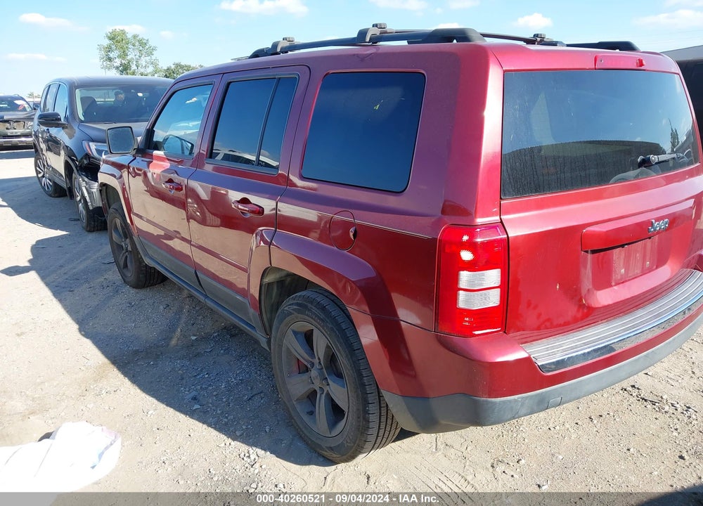 2014 JEEP PATRIOT LATITUDE VIN: 1C4NJPFA6ED620444