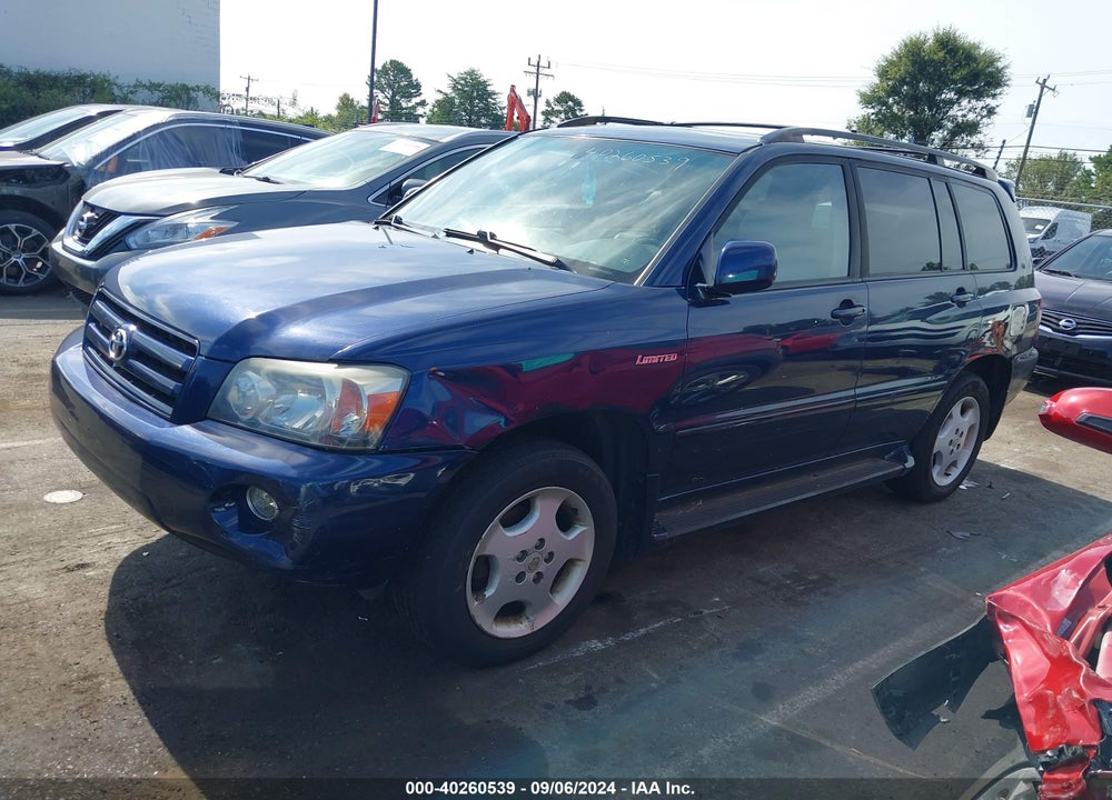 2004 TOYOTA HIGHLANDER LIMITED V6 VIN: JTEEP21A240001494