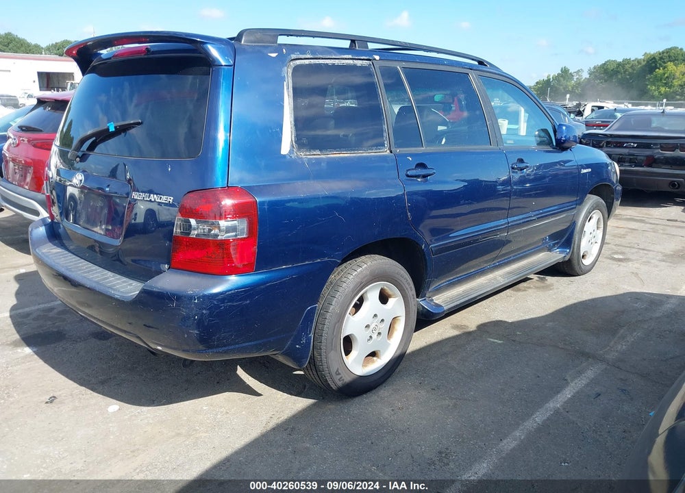 2004 TOYOTA HIGHLANDER LIMITED V6 VIN: JTEEP21A240001494