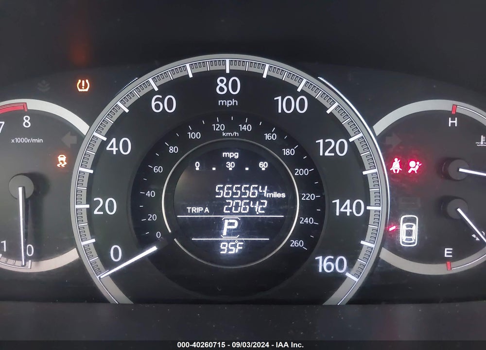 2013 HONDA ACCORD LX VIN: 1HGCR2F36DA106826