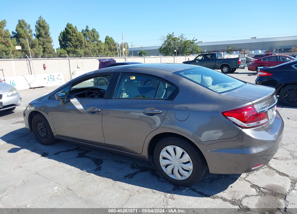 2014 HONDA CIVIC LX VIN: 19XFB2F50EE221048