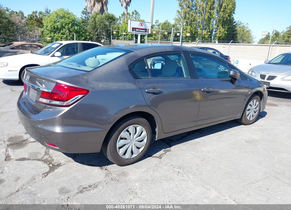 2014 HONDA CIVIC LX VIN: 19XFB2F50EE221048