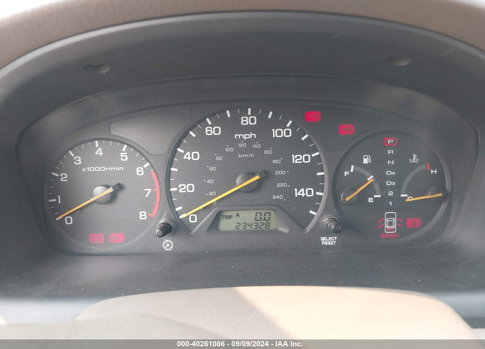 1999 HONDA ACCORD EX V6 VIN: 1HGCG1658XA036316