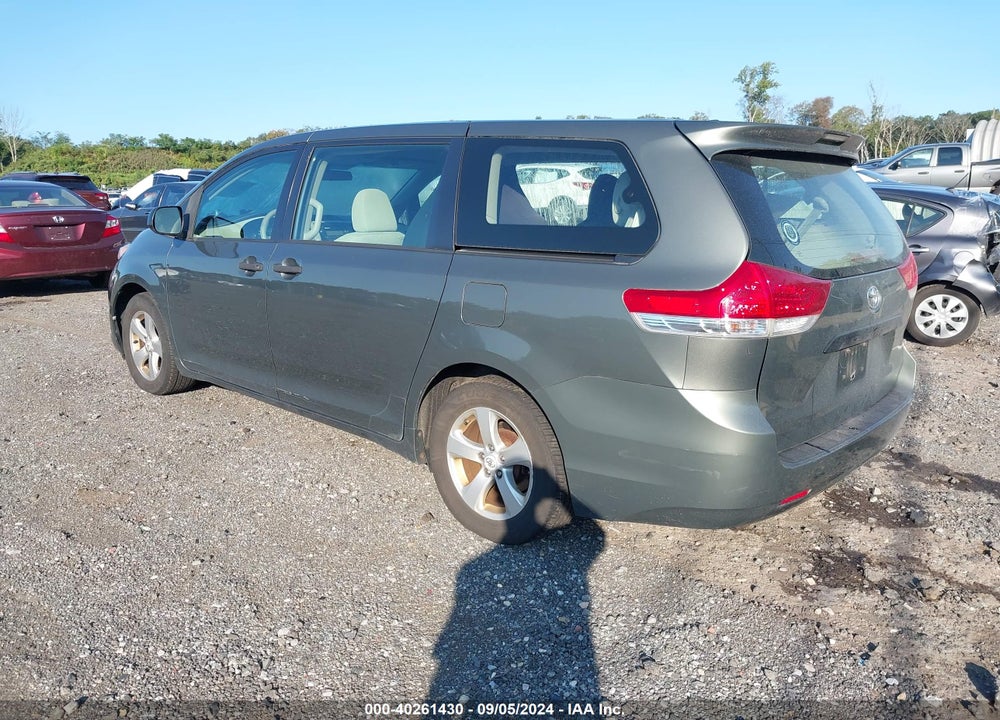 2011 TOYOTA SIENNA BASE V6 VIN: 5TDZK3DC3BS140700
