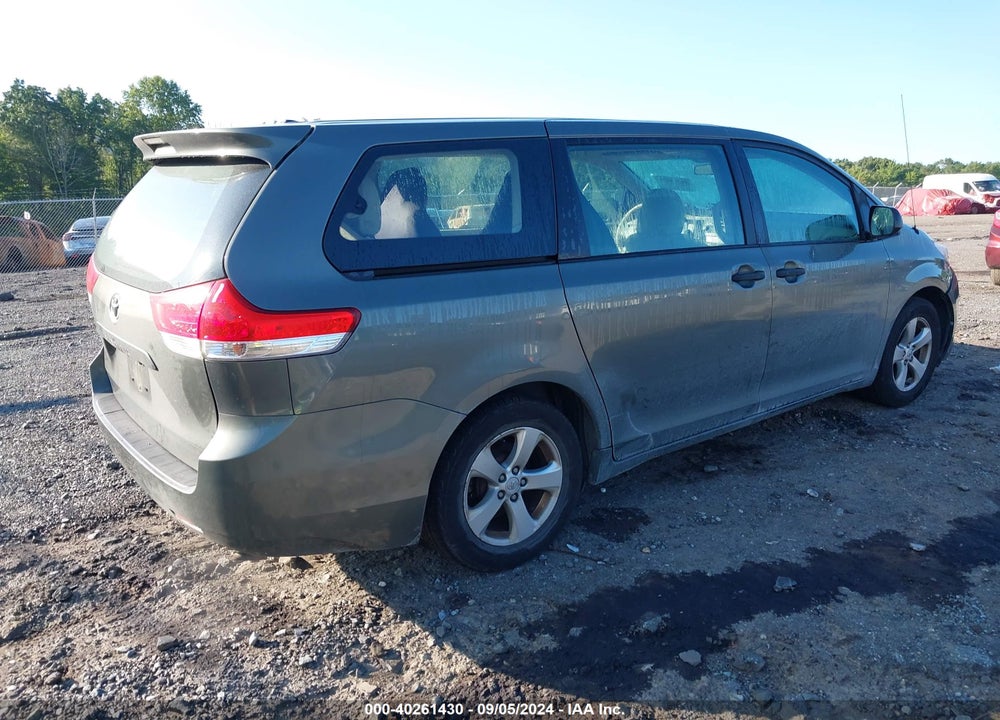 2011 TOYOTA SIENNA BASE V6 VIN: 5TDZK3DC3BS140700