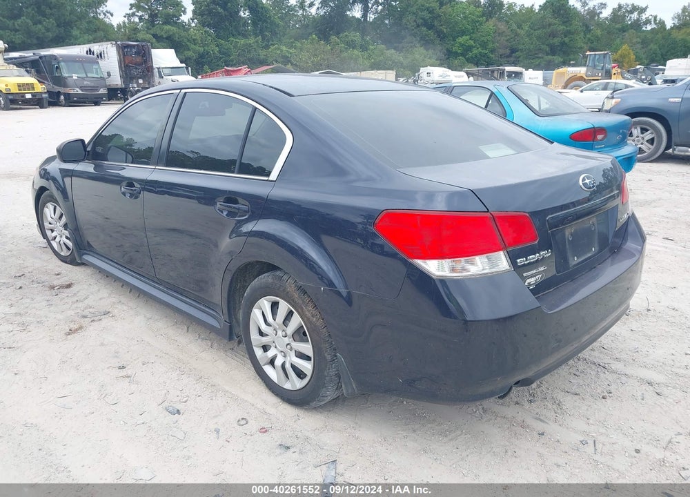 2012 SUBARU LEGACY 2.5I VIN: 4S3BMCA62C3009030