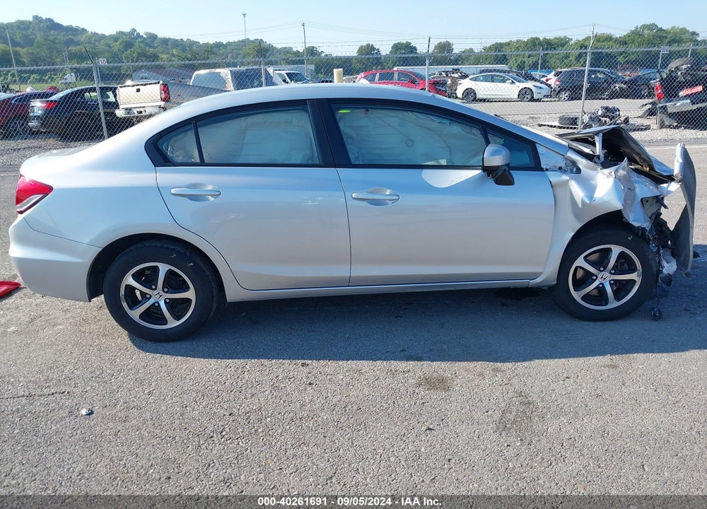 2015 HONDA CIVIC SE VIN: 19XFB2F79FE013592