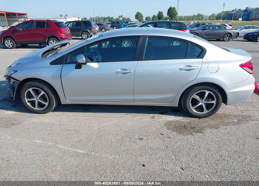 2015 HONDA CIVIC SE VIN: 19XFB2F79FE013592