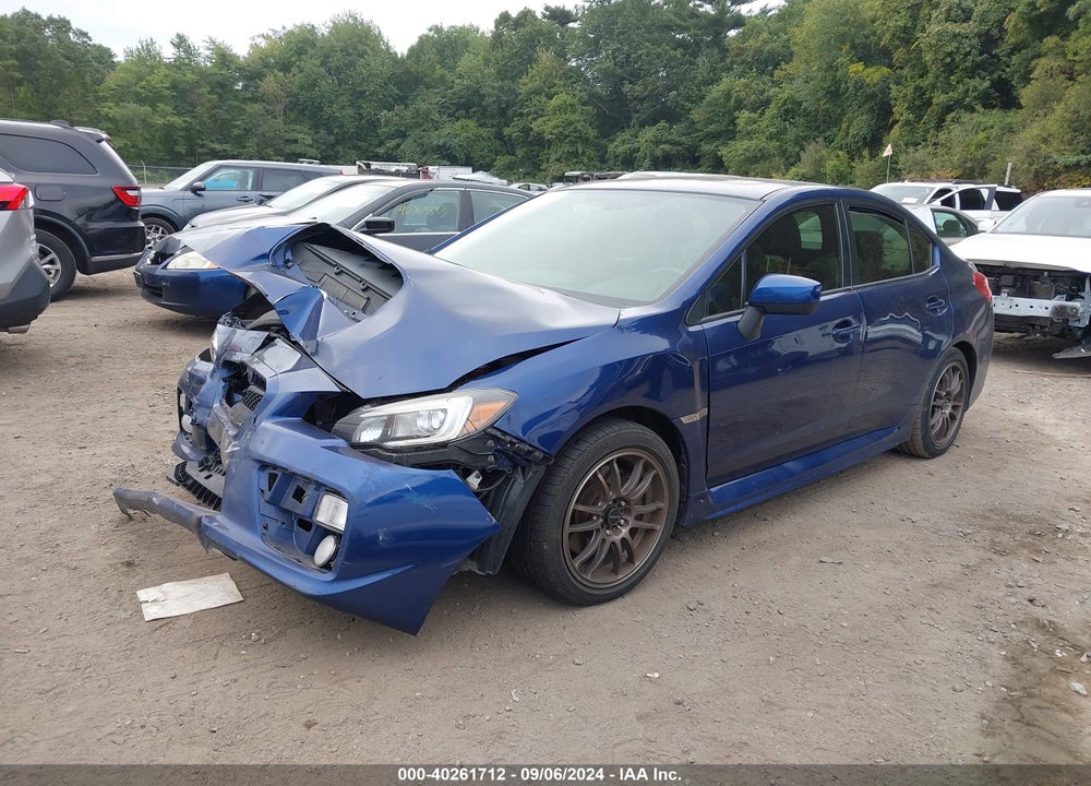 2015 SUBARU WRX LIMITED VIN: JF1VA1J62F9809313