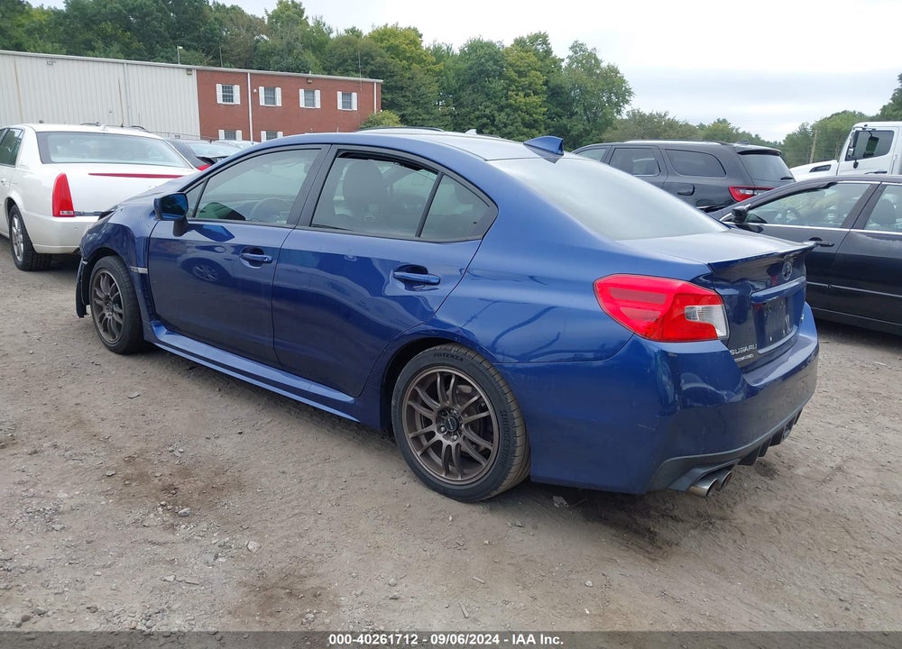 2015 SUBARU WRX LIMITED VIN: JF1VA1J62F9809313