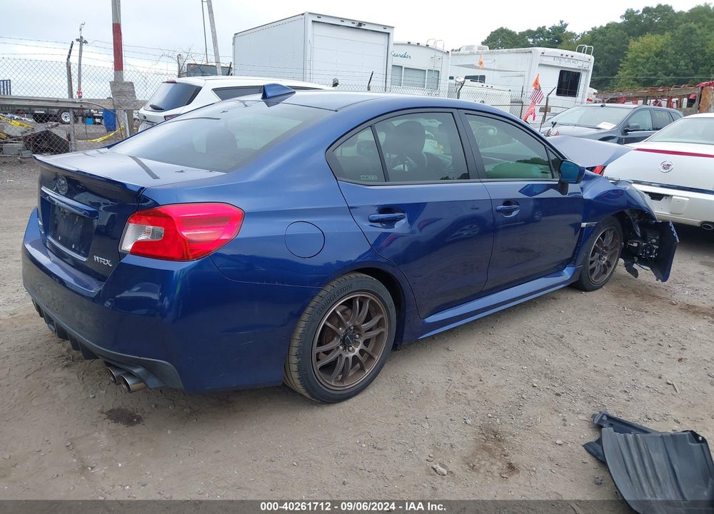 2015 SUBARU WRX LIMITED VIN: JF1VA1J62F9809313