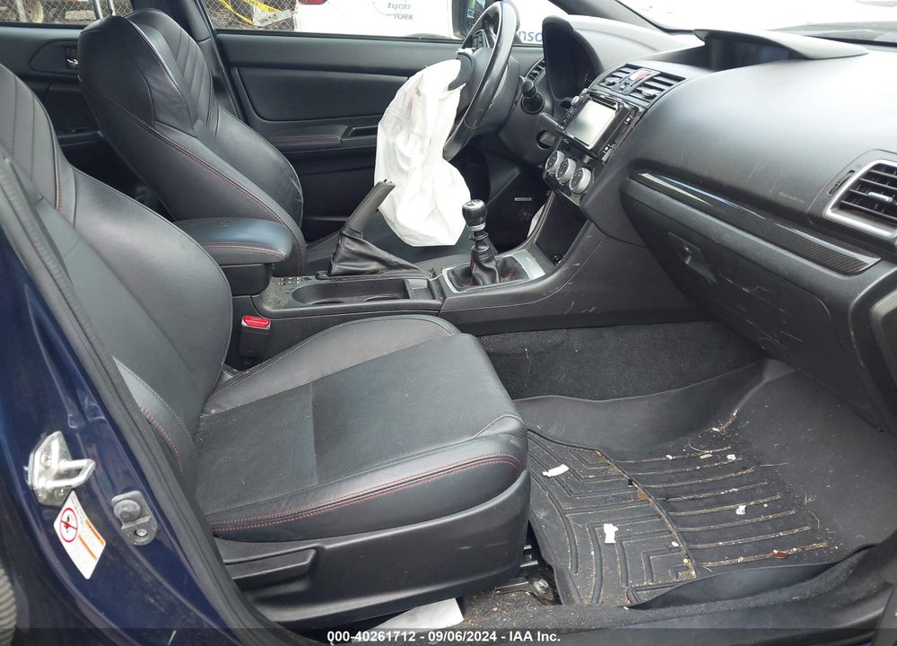 2015 SUBARU WRX LIMITED VIN: JF1VA1J62F9809313