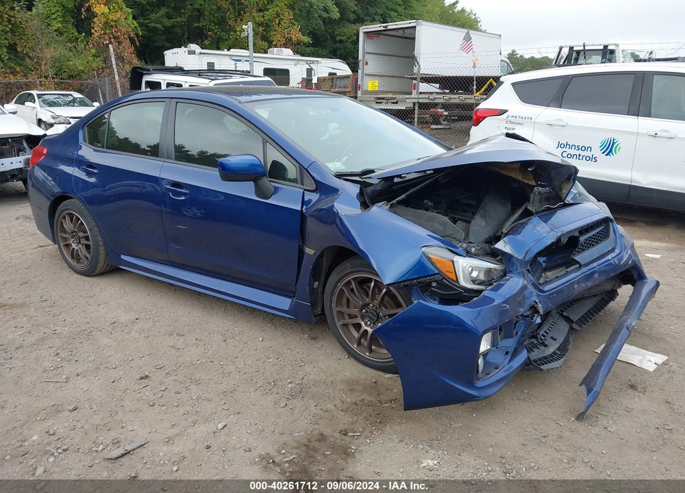 2015 SUBARU WRX LIMITED VIN: JF1VA1J62F9809313