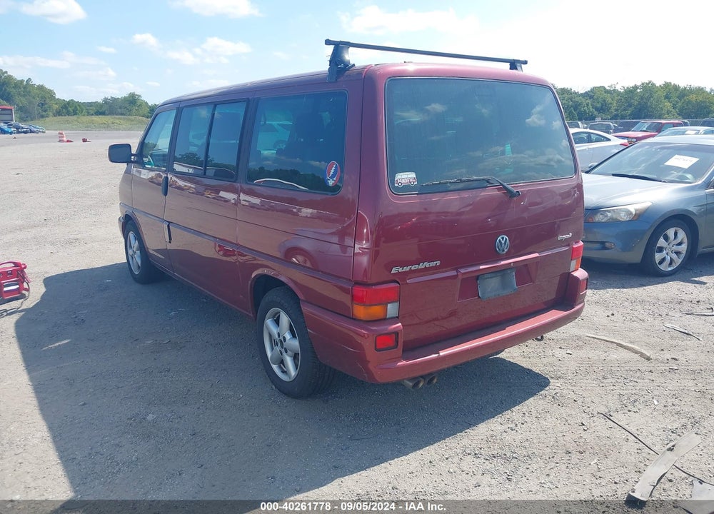 2002 VOLKSWAGEN EUROVAN VIN: WV2MB47022H093439