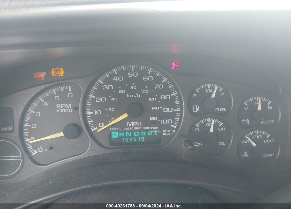 2000 CHEVROLET SILVERADO 1500 VIN: 1GCEC14W6YZ343842