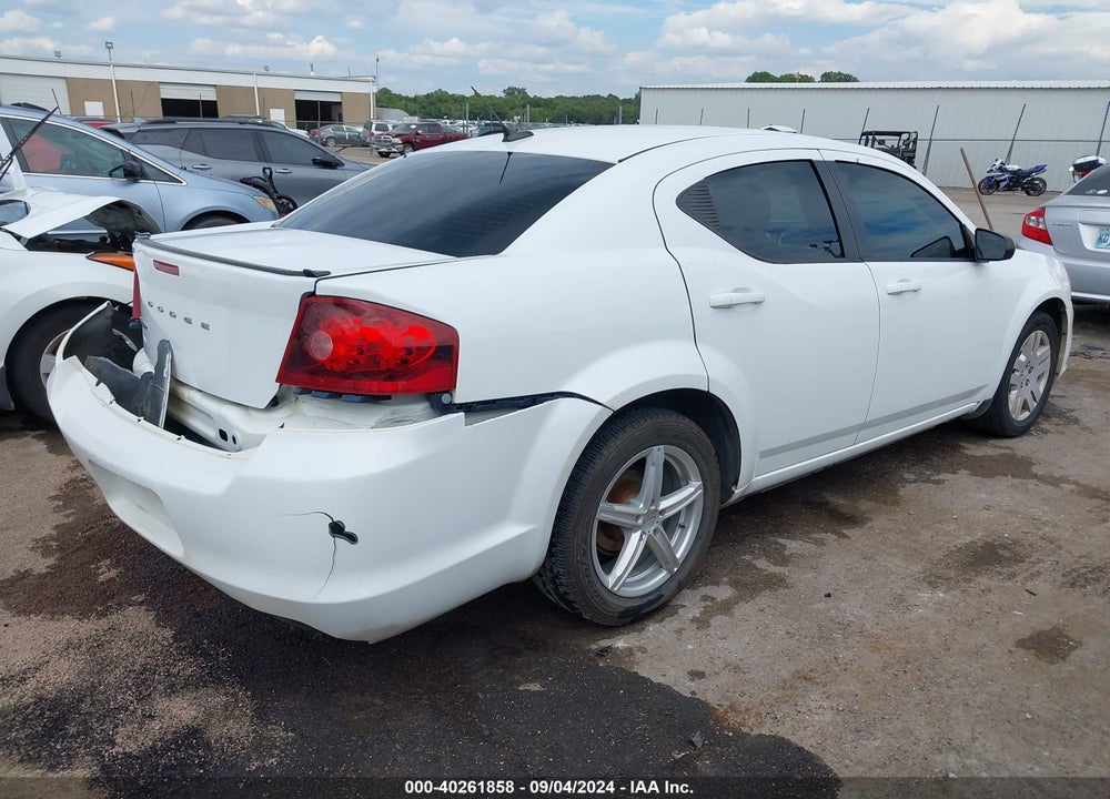 2012 DODGE AVENGER SE VIN: 1C3CDZAB6CN110889