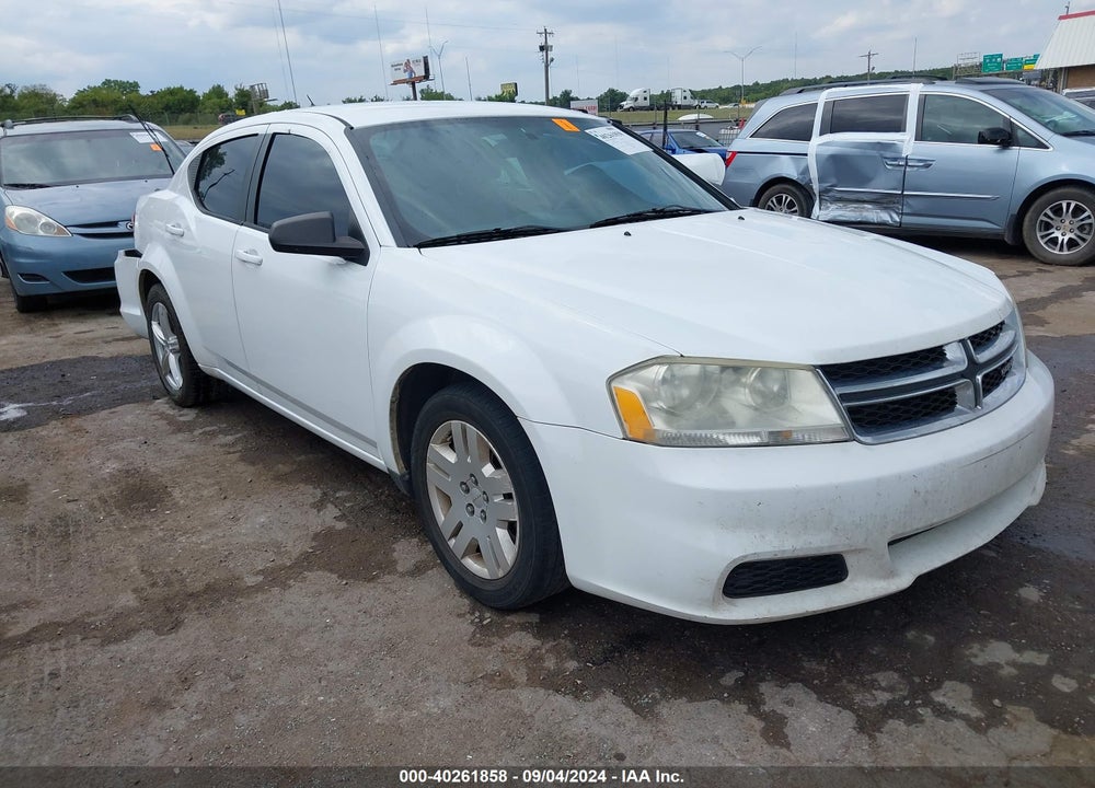 2012 DODGE AVENGER SE VIN: 1C3CDZAB6CN110889