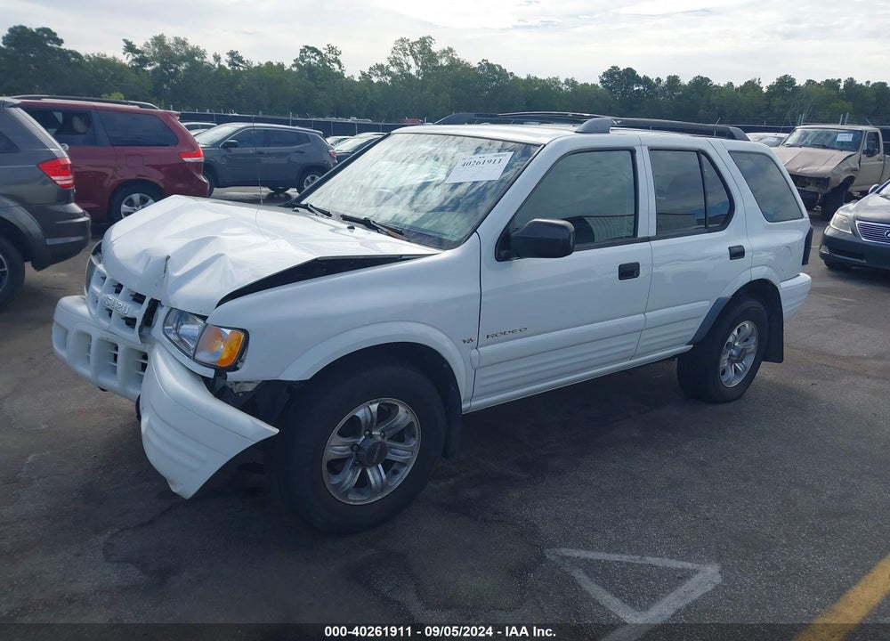 2001 ISUZU RODEO LS 3.2L V6/LSE 3.2L V6/S 3.2L V6 VIN: 4S2CK58W614307636