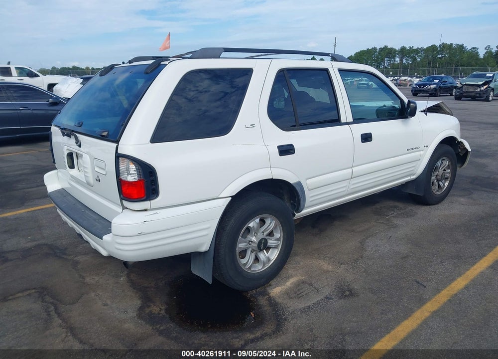2001 ISUZU RODEO LS 3.2L V6/LSE 3.2L V6/S 3.2L V6 VIN: 4S2CK58W614307636