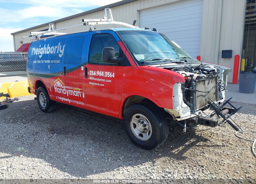 2019 CHEVROLET EXPRESS 2500 WORK VAN VIN: 1GCWGAFG8K1270915
