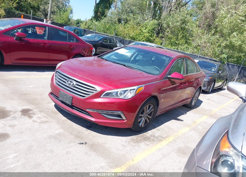 2015 HYUNDAI SONATA SE VIN: 5NPE24AFXFH227170