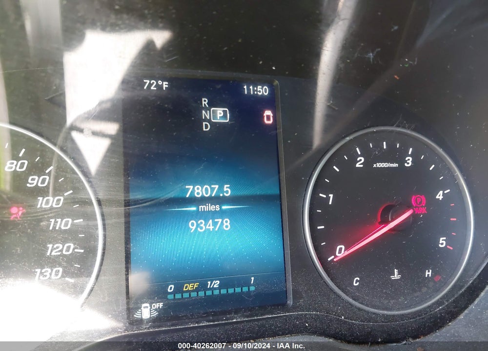 2019 MERCEDES-BENZ SPRINTER 2500 HIGH ROOF V6 VIN: WD4FF1CD1KT013991